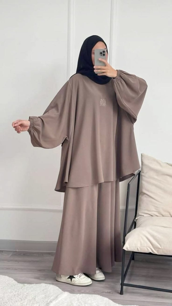Oversized mocha co-ord set